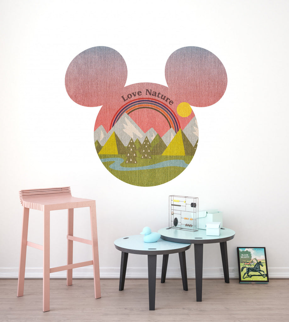 Disney behangcirkel Mickey Mouse Love Nature