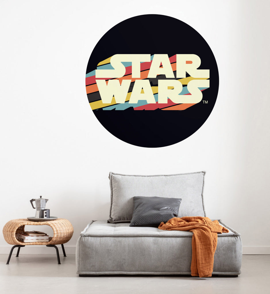 Star Wars behangcirkel vintage logo