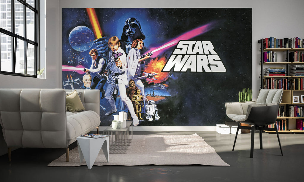 Star Wars fotobehang classic filmposter met logo