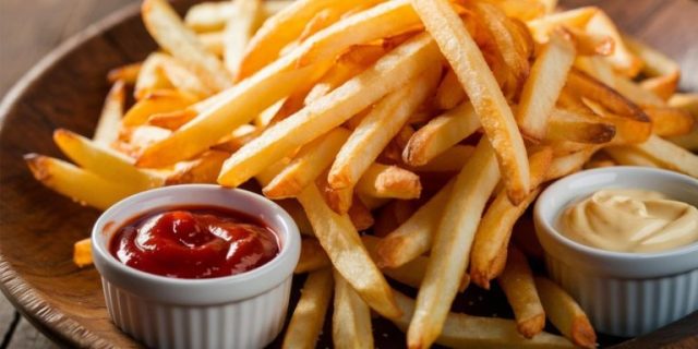 Chef-kok, over Franse frietjes: “Om ze knapperig te maken, moet je ze eerst ‘koken’ in olie”.