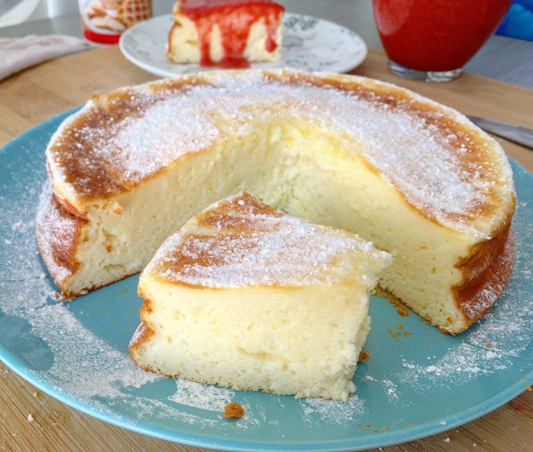 Luchtige cake zonder bloem. Heeft de consistentie van een zachte wolk