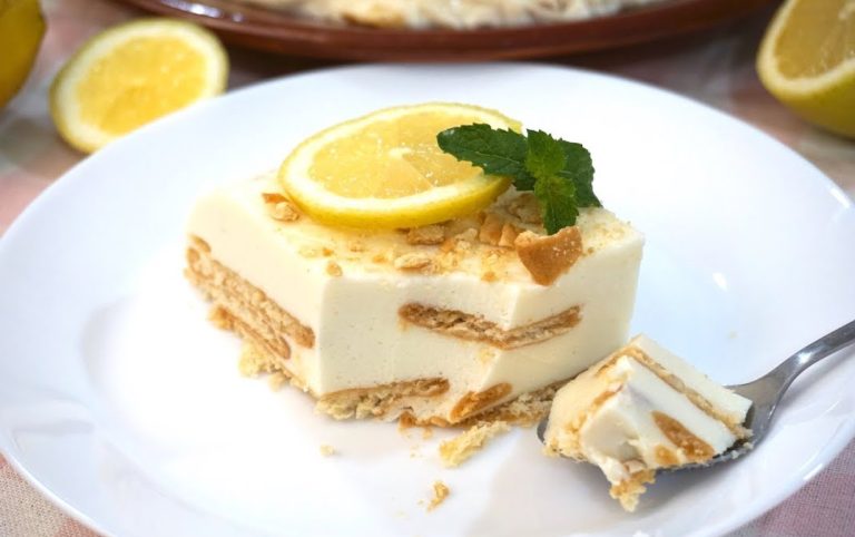 Hoe maak je een citroentaart met koekjes: een makkelijk, snel en no-bake recept