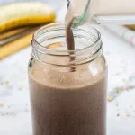 Een vullende ontbijtcocktail. Helpt je af te vallen, geeft een langdurig verzadigd gevoel en smaakt naar Nutella