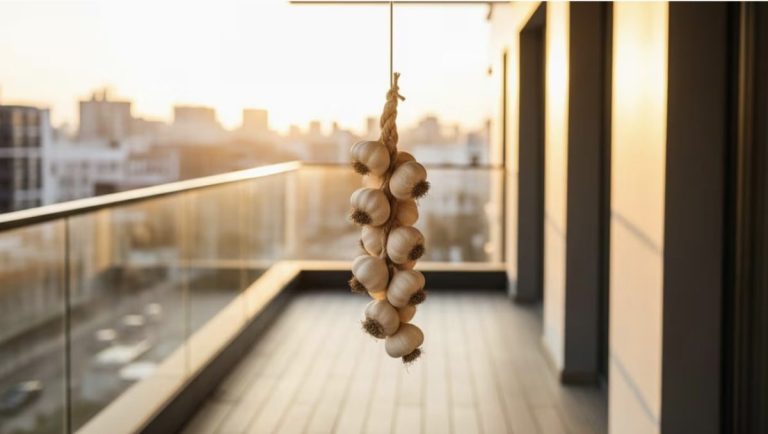 Niet alleen voor de sier: waarom je knoflook op het balkon moet hangen en wat de voordelen daarvan zijn