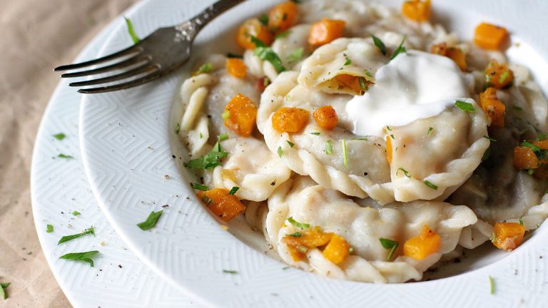 Pierogi met pompoen